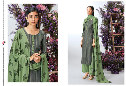 Ganga Presents Asteria Wool Dobby Printed Casual Wear Salwar Suits