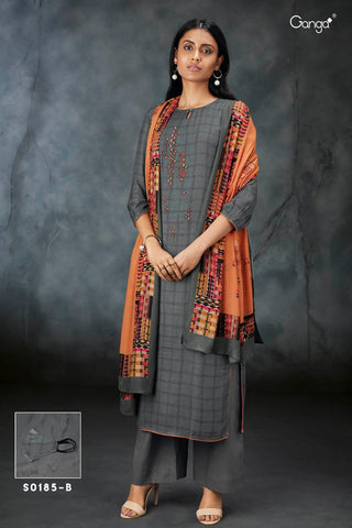 Ganga Presents Barbie Pure Pashmina Fancy Designer Salwar Kameez