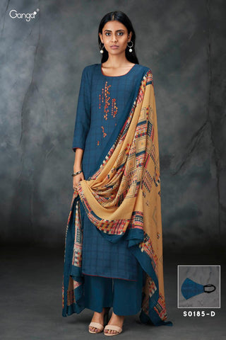 Ganga Presents Barbie Pure Pashmina Fancy Designer Salwar Kameez
