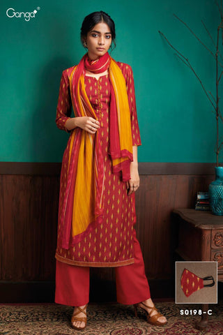 Ganga Launched Harman Pashmina Printed Embroidery Work Fancy Designer Salwar Suits