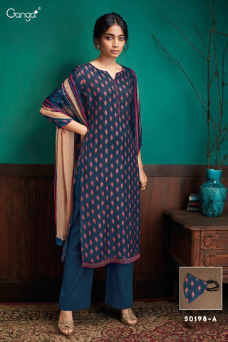 Ganga Launched Harman Pashmina Printed Embroidery Work Fancy Designer Salwar Suits