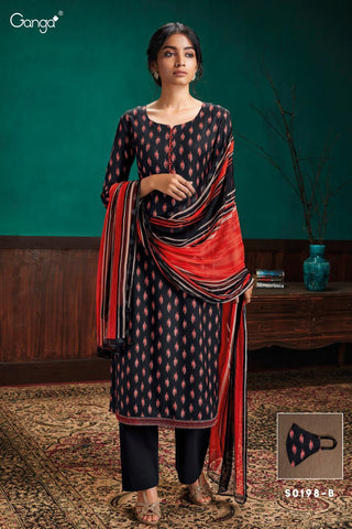 Ganga Launched Harman Pashmina Printed Embroidery Work Fancy Designer Salwar Suits