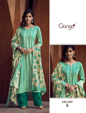GANGA  SEERAT PRESENTS  COTTON SALWAR KAMEEZ