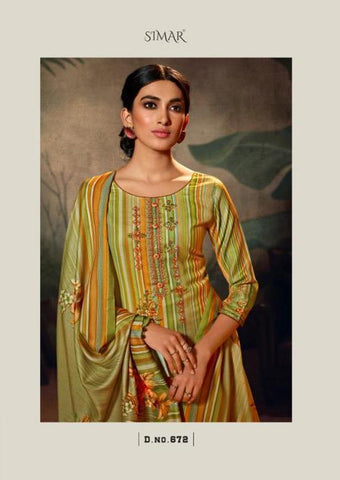Glossy Presents Kashvi Pure Pashmina Printed Embroidery Work Fancy Designer Salwar Kameez