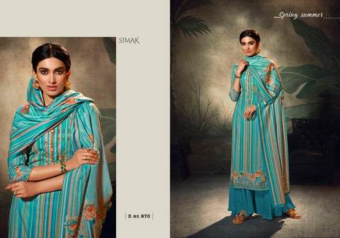 Glossy Presents Kashvi Pure Pashmina Printed Embroidery Work Fancy Designer Salwar Kameez