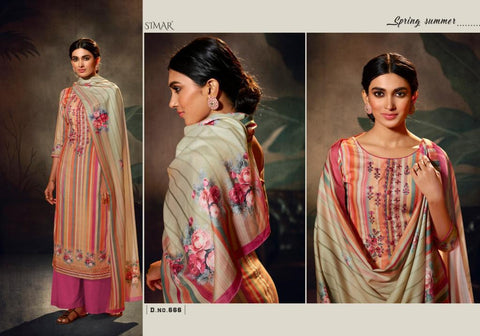 Glossy Presents Kashvi Pure Pashmina Printed Embroidery Work Fancy Designer Salwar Kameez