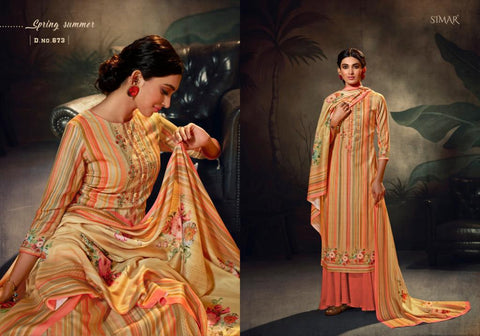 Glossy Presents Kashvi Pure Pashmina Printed Embroidery Work Fancy Designer Salwar Kameez
