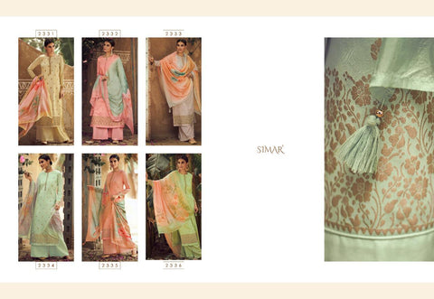 Glossy Launched Simer Adah Jam Satin Fancy Designer Salwar Kameez