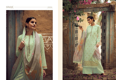 Glossy Launched Simer Adah Jam Satin Fancy Designer Salwar Kameez