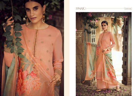 Glossy Launched Simer Adah Jam Satin Fancy Designer Salwar Kameez
