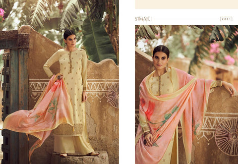 Glossy Launched Simer Adah Jam Satin Fancy Designer Salwar Kameez