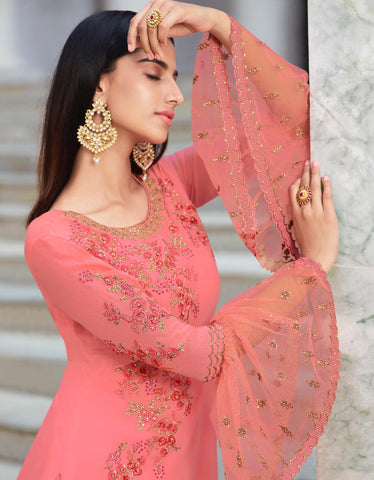 Glossy Heenaz Pure Georgette Pakistani Salwar Suit
