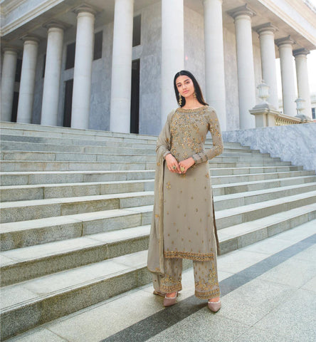 Glossy Heenaz Pure Georgette Pakistani Salwar Suit