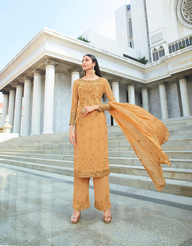Glossy Heenaz Pure Georgette Pakistani Salwar Suit