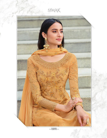 Glossy Heenaz Pure Georgette Pakistani Salwar Suit
