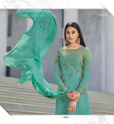 Glossy Heenaz Pure Georgette Pakistani Salwar Suit