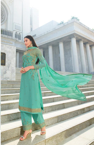 Glossy Heenaz Pure Georgette Pakistani Salwar Suit