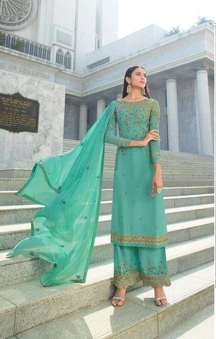 Glossy Heenaz Pure Georgette Pakistani Salwar Suit