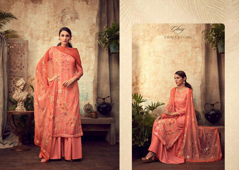 Glossy Presents Huma Viscose Heavy Georgette Printed Fancy Designer Salwar Kameez