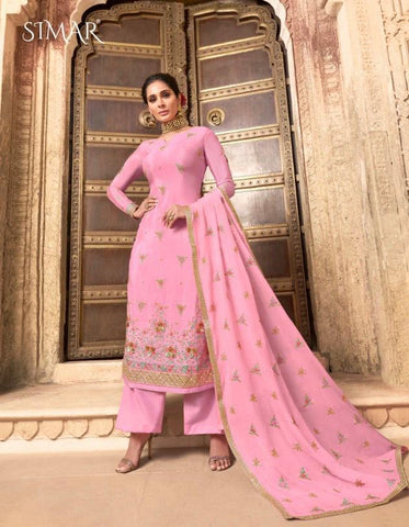 Glossy Presents Suhani Chinon Embroidery Work Fancy Designer Salwar Suits