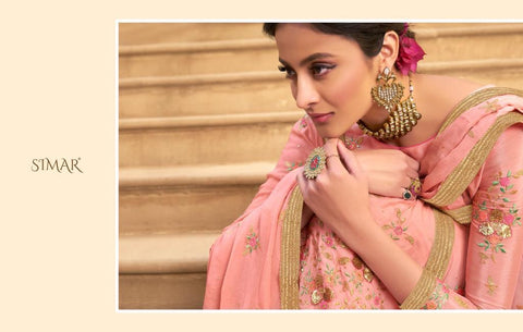 Glossy Presents Suhani Chinon Embroidery Work Fancy Designer Salwar Suits