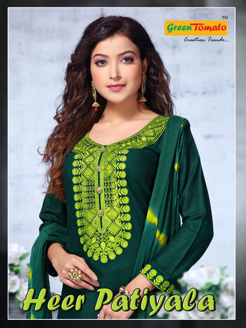 Green Tomato Presents Heer Patiyala Rayon Designer Readymade Kurtis Collection