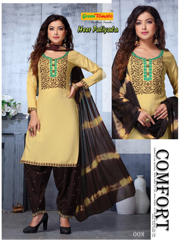 Green Tomato Presents Heer Patiyala Rayon Designer Readymade Kurtis Collection