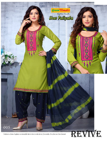 Green Tomato Presents Heer Patiyala Rayon Designer Readymade Kurtis Collection