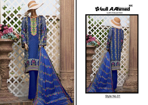 GULAHMED NX LAWN PRINTED PAKISTANI SUIT 2020 COLLECTION