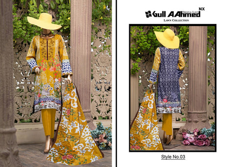 GULAHMED NX LAWN PRINTED PAKISTANI SUIT 2020 COLLECTION