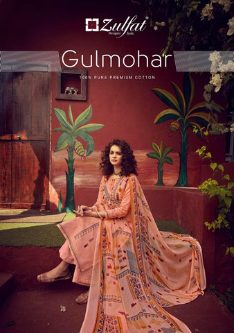 Zulfat Designer Present Gulmohar Casual Cotton Printed Salwar Kameez
