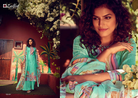 Zulfat Designer Present Gulmohar Casual Cotton Printed Salwar Kameez