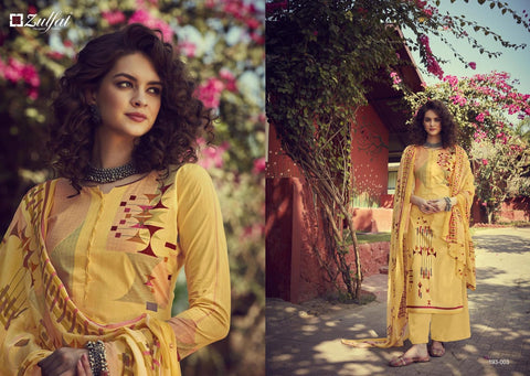 Zulfat Designer Present Gulmohar Casual Cotton Printed Salwar Kameez