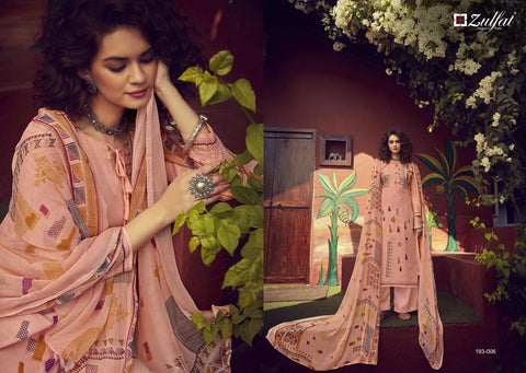 Zulfat Designer Present Gulmohar Casual Cotton Printed Salwar Kameez