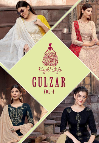 Kajal Style Presents Gulzar Vol 4 Pure Rayon Designer Kurtis Collection