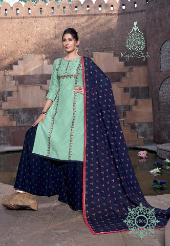 Kajal Style Presents Gulzar Vol 4 Pure Rayon Designer Kurtis Collection