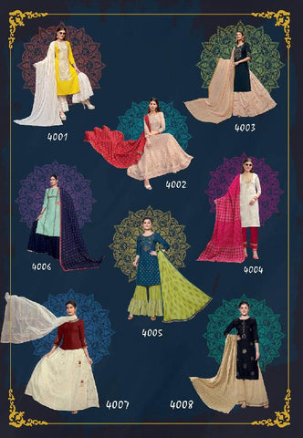 Kajal Style Presents Gulzar Vol 4 Pure Rayon Designer Kurtis Collection