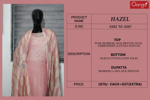 Ganga Hazel Pakistani Designer Salwar Kameez Collection
