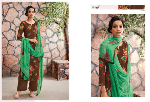 Ganga Presents Ardor Wool Dobby Printed Fancy Designer Salwar Kameez