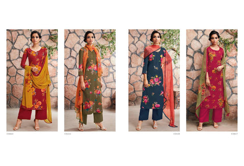 Ganga Presents Ardor Wool Dobby Printed Fancy Designer Salwar Kameez