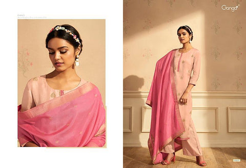 GANGA PRESENT RAAG PURE SILK WITH EMBROIDERY HEAVY LOOK SALWAR SUIT