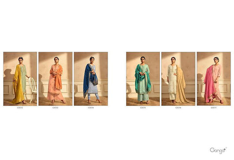 GANGA PRESENT RAAG PURE SILK WITH EMBROIDERY HEAVY LOOK SALWAR SUIT