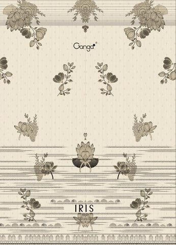 Ganga Suits Iris Cotton Lawn Printed Embroiderey Collection Salwar Suits