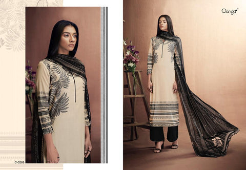Ganga Suits Iris Cotton Lawn Printed Embroiderey Collection Salwar Suits