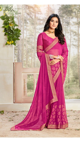 Bela Fashion Launched Glamour Georgette Printed Fancy Designer Sarees