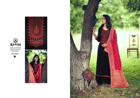 Hansa Presents Saanj Dola Silk Fancy Work Fancy Designer Salwar Kameez