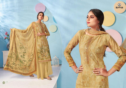 Hansa Launched Sopari Gerogette Printed Fancy Designer Salwar Kameez