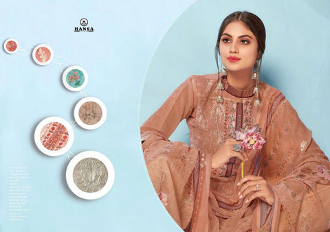 Hansa Launched Sopari Gerogette Printed Fancy Designer Salwar Kameez