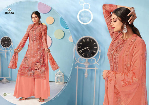 Hansa Launched Sopari Gerogette Printed Fancy Designer Salwar Kameez