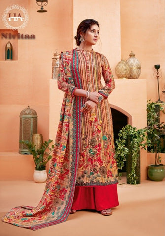 Harshit Fashion Hub Presents Nivitaa Pashmina Printed Fancy Designer Salwar Kameez